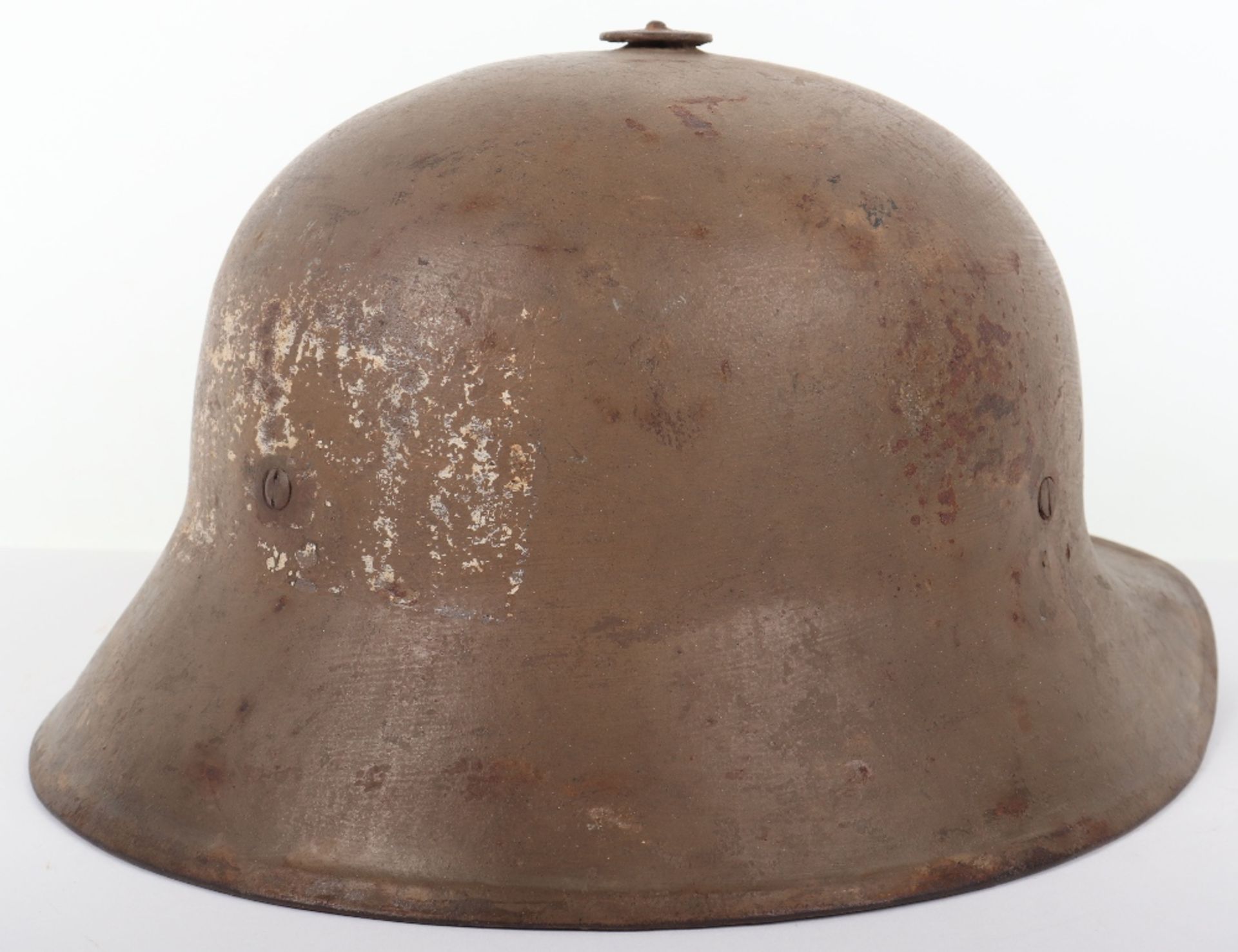 Rare WW1 Austrian Berndorfer Steel Combat Helmet - Bild 3 aus 11