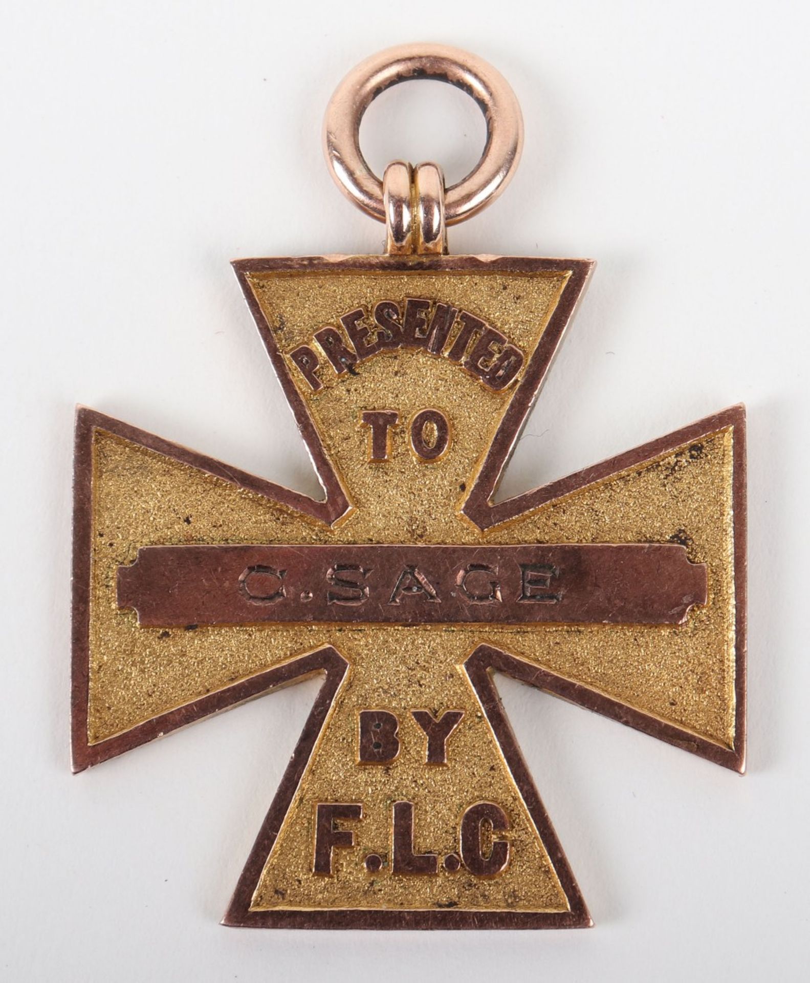 Rare WW1 Colonial Fiji Labour Contingent Loyalty Cross Medal - Bild 2 aus 2