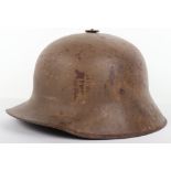 Rare WW1 Austrian Berndorfer Steel Combat Helmet