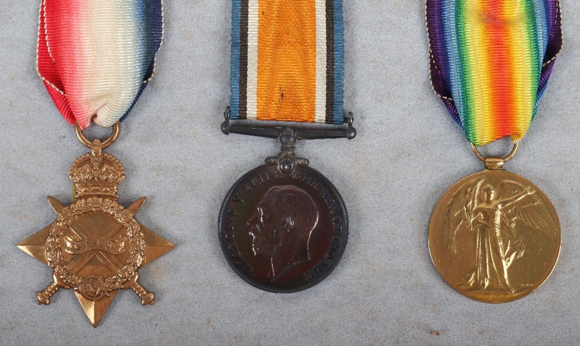 WW1 13th (Wirral) Battalion Cheshire Regiment 1916 Casualty Medal Trio & Plaque Group - Image 2 of 10