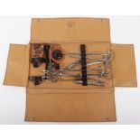 WW2 German Tan Fibre Case Containing a Selection of Doctors Surgical Instruments