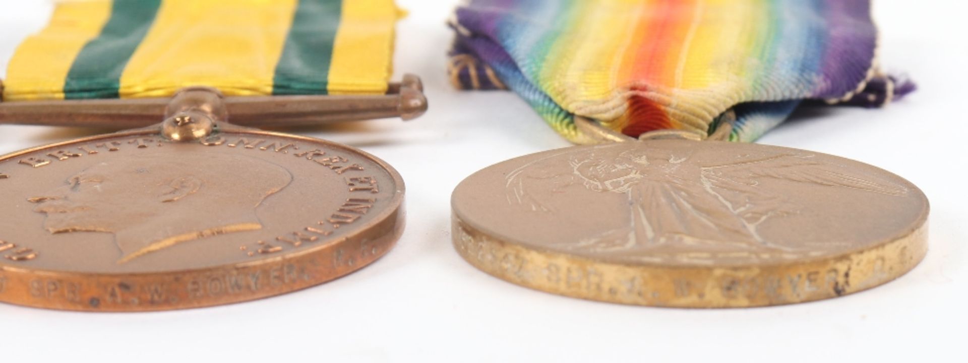 Great War Territorial Force War Medal Group of Three Royal Engineers - Bild 3 aus 3