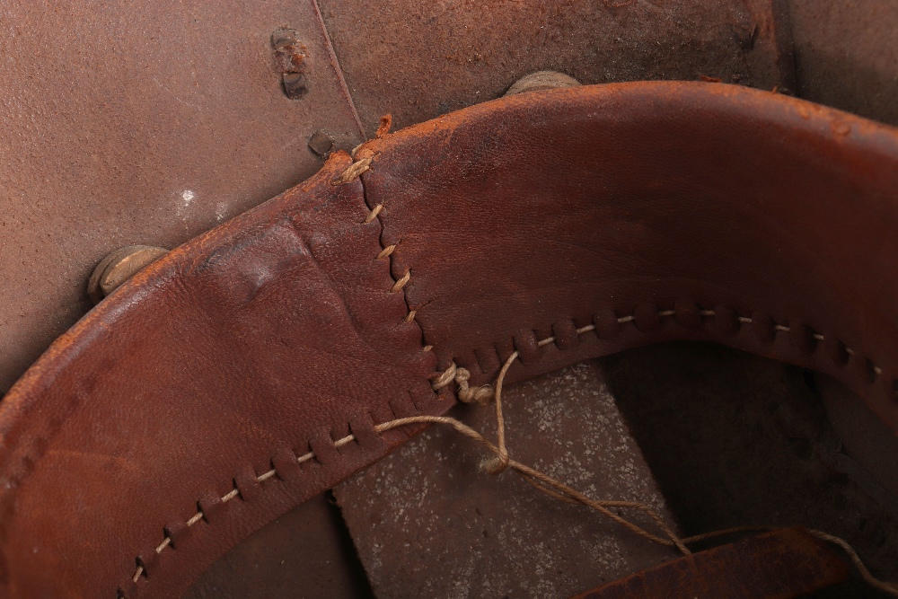 Extremely Rare WW1 British Tank Crew Protective Helmet - Image 12 of 21