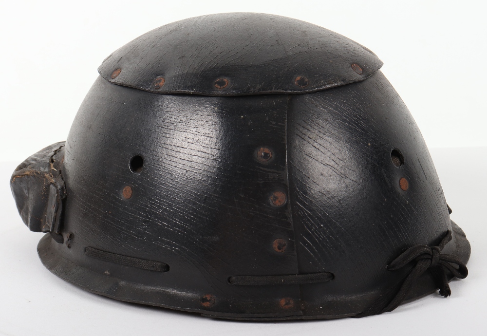 WW2 British Early Pattern Tank Crew Helmet - Image 4 of 7