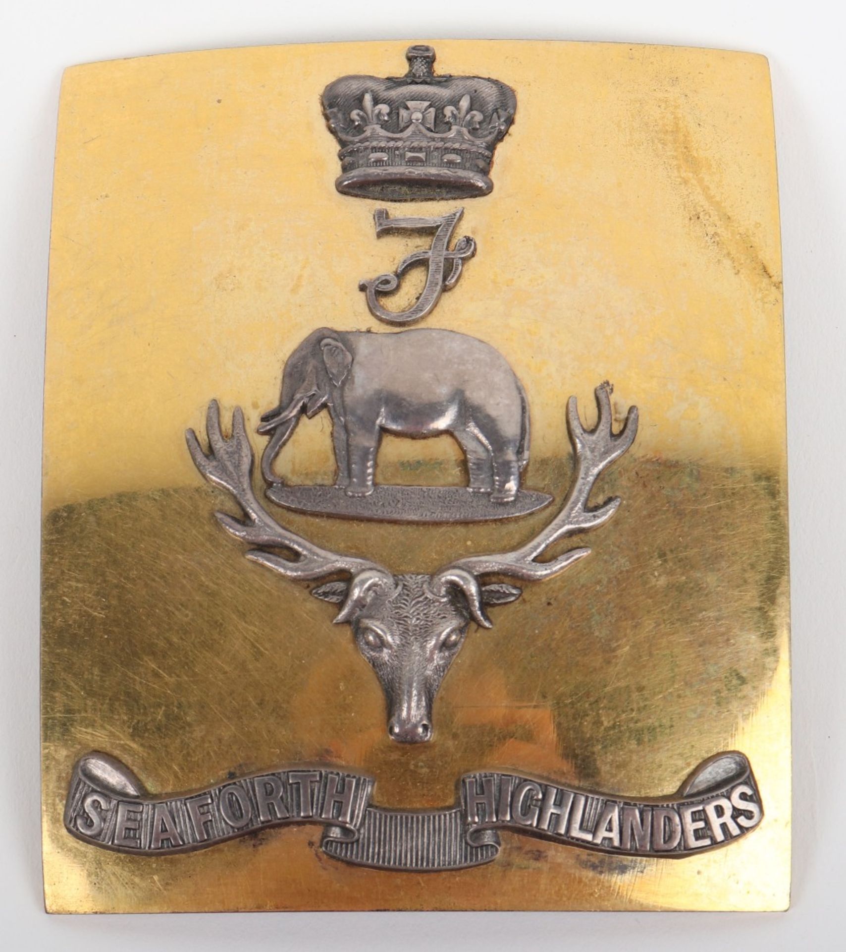 Seaforth Highlanders Officers Shoulder Belt Plate