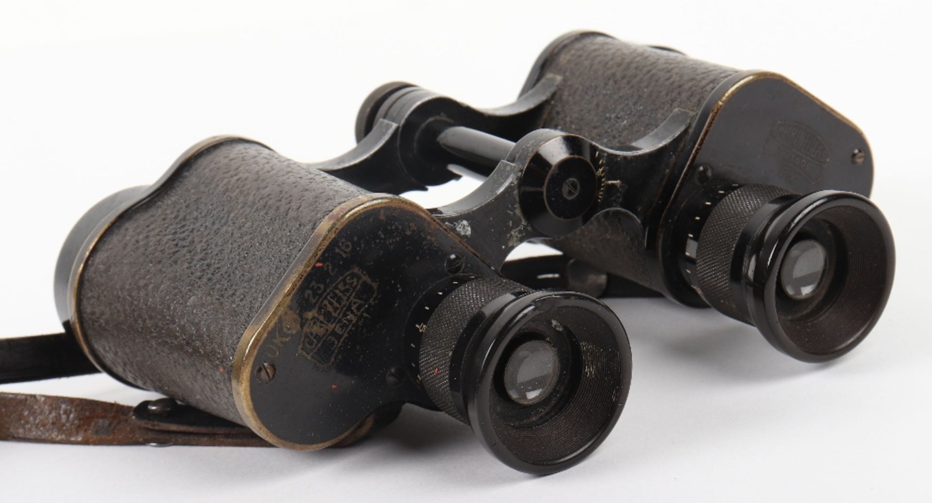 Standard Pair of WW2 German 6x30 Issue Binoculars by Carl Zeiss - Bild 6 aus 6