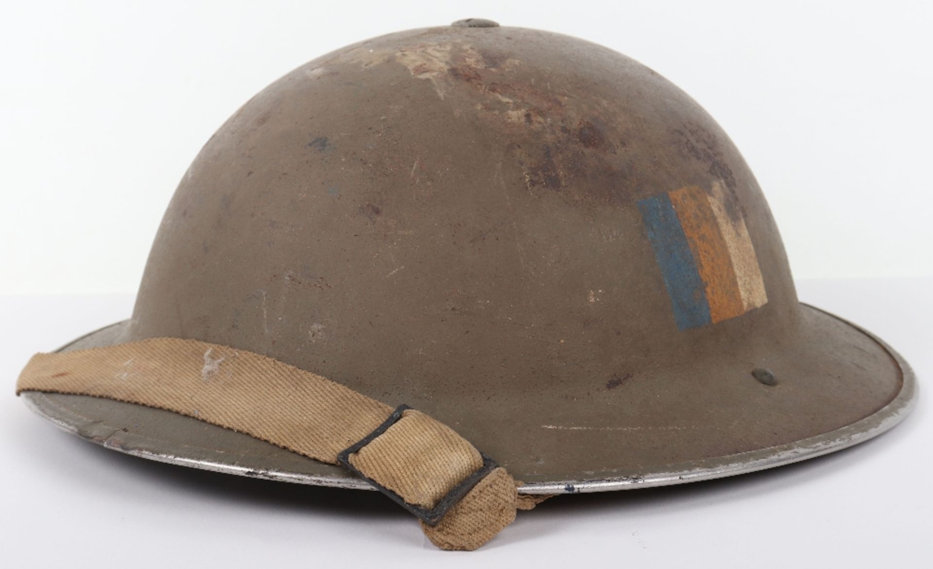 WW2 Royal Army Service Corps Marked Steel Combat Helmet