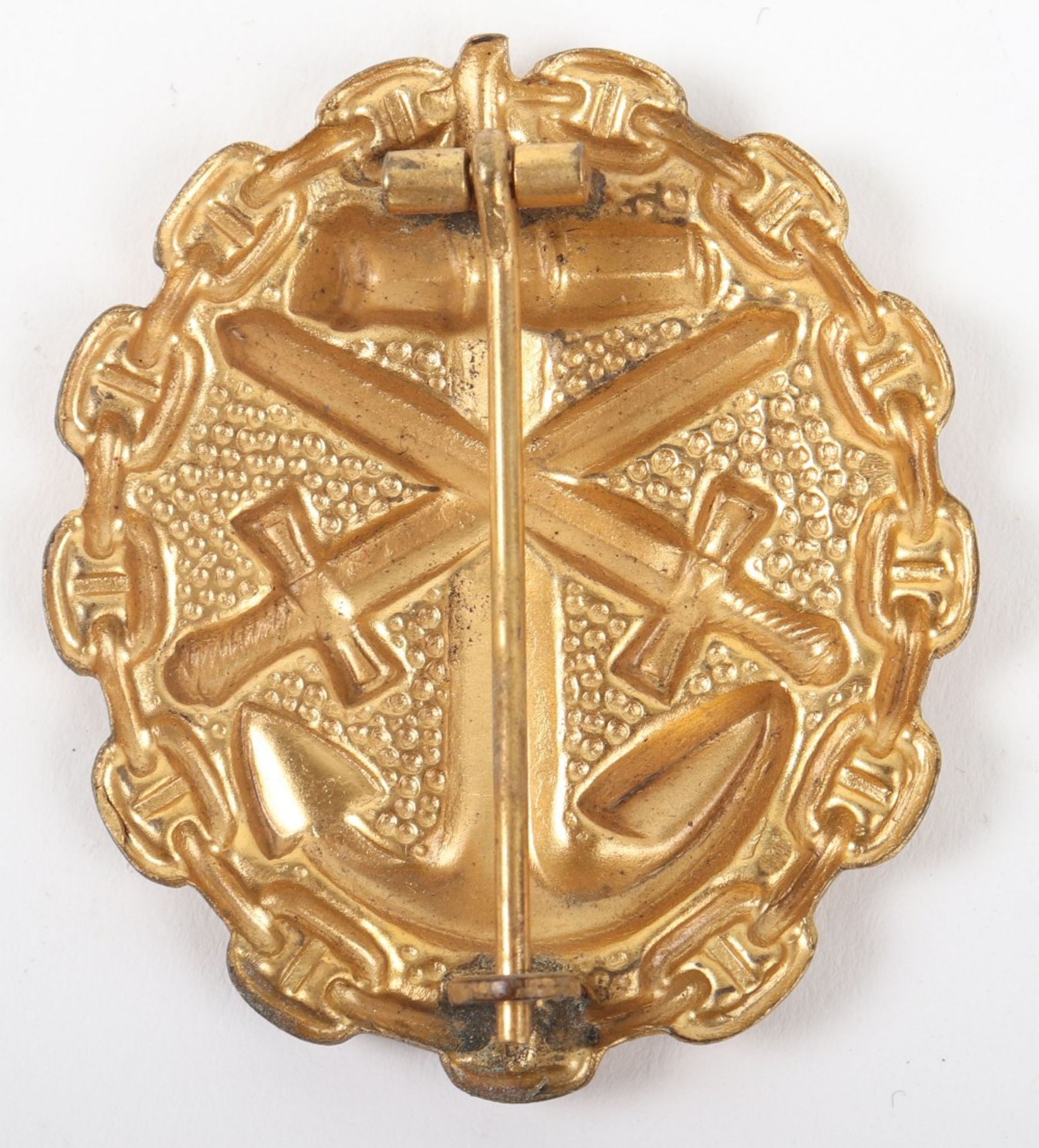 Imperial German Naval Gold Wound Badge - Bild 2 aus 4