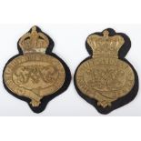 2x Grenadier Guards Valise Badges