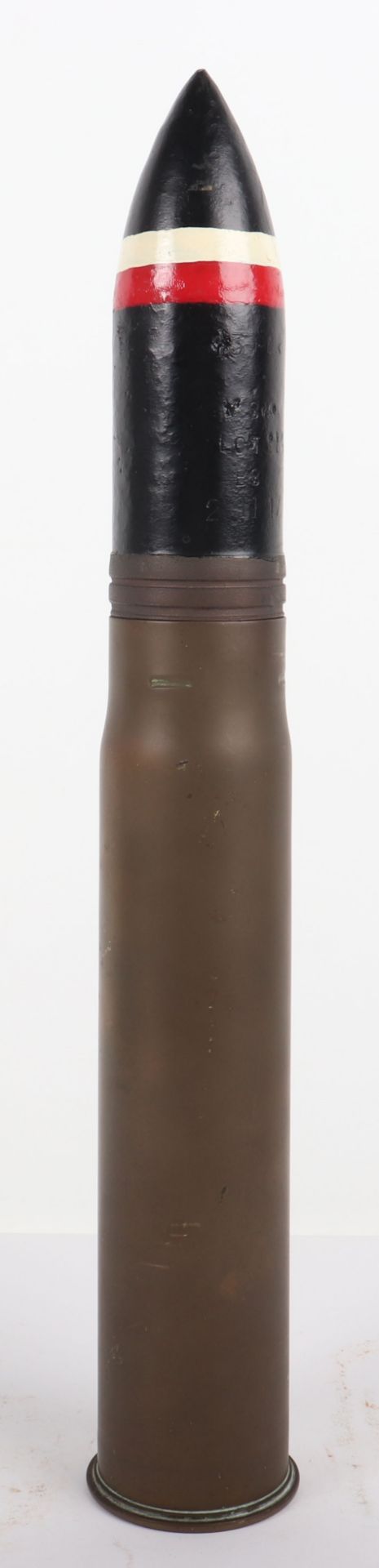 Inert WW1 1917 British 6pdr Tank Round Shell - Image 4 of 5