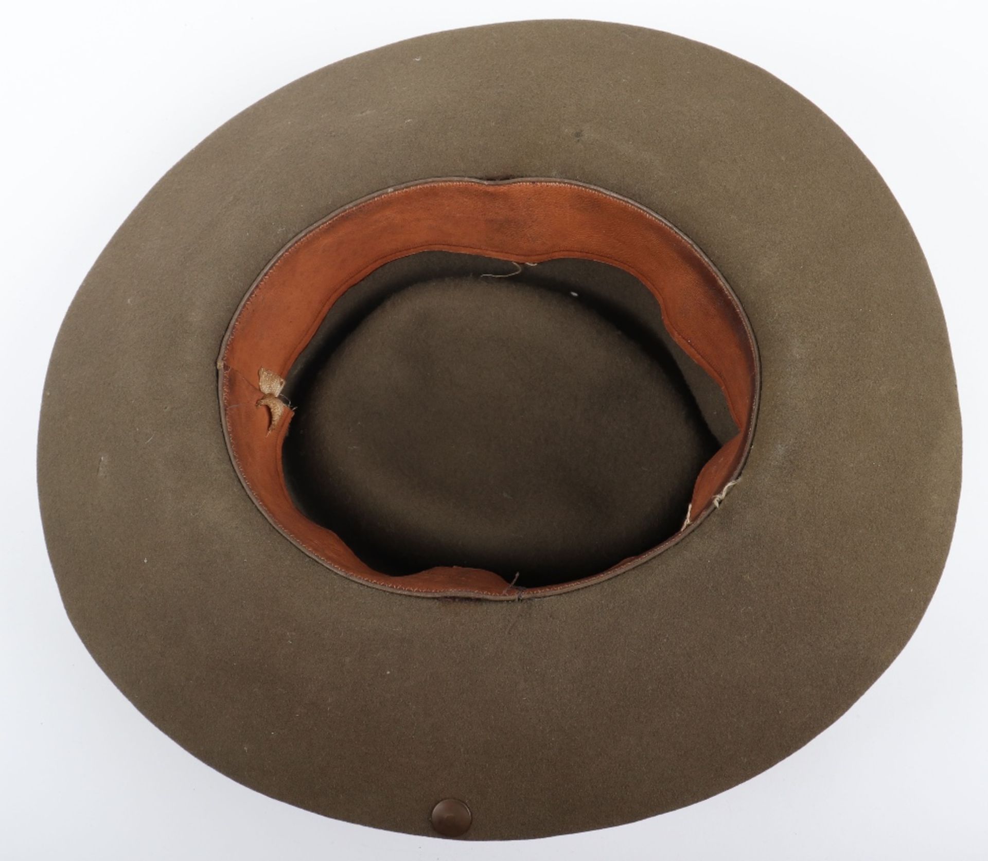 WW2 British Bush / Slouch Hat of the 136th Field Regiment (1st West Lancashire) Royal Artillery - Bild 4 aus 10