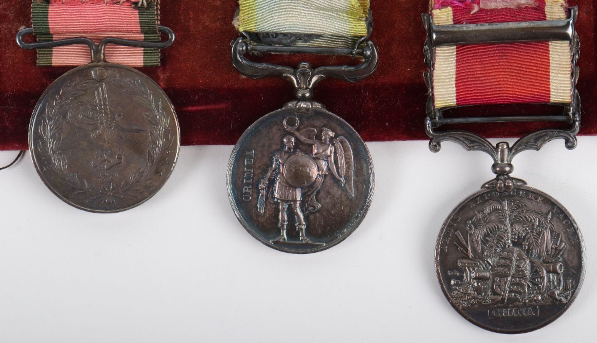 Victorian 2nd China War and Crimea Campaign Medal Group of Three 2nd Battalion the 1st Royal Regimen - Bild 9 aus 9