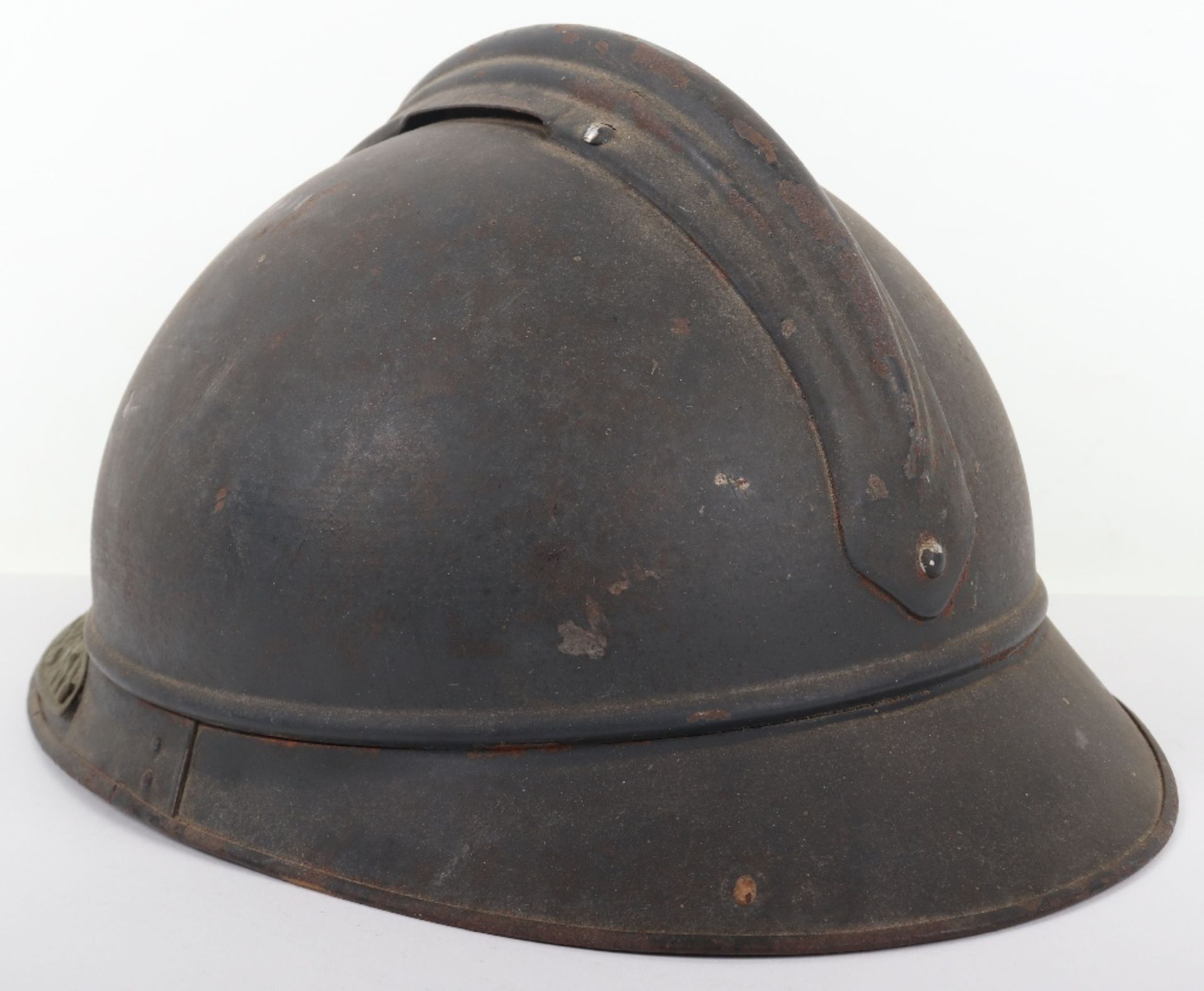 WW1 French Artillery Adrian Pattern Steel Helmet - Bild 7 aus 8