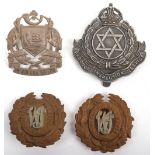 4x Colonial Regimental Headdress Badges