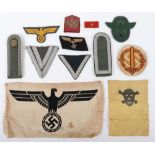 Grouping of Mixed WW2 German Cloth Insignia