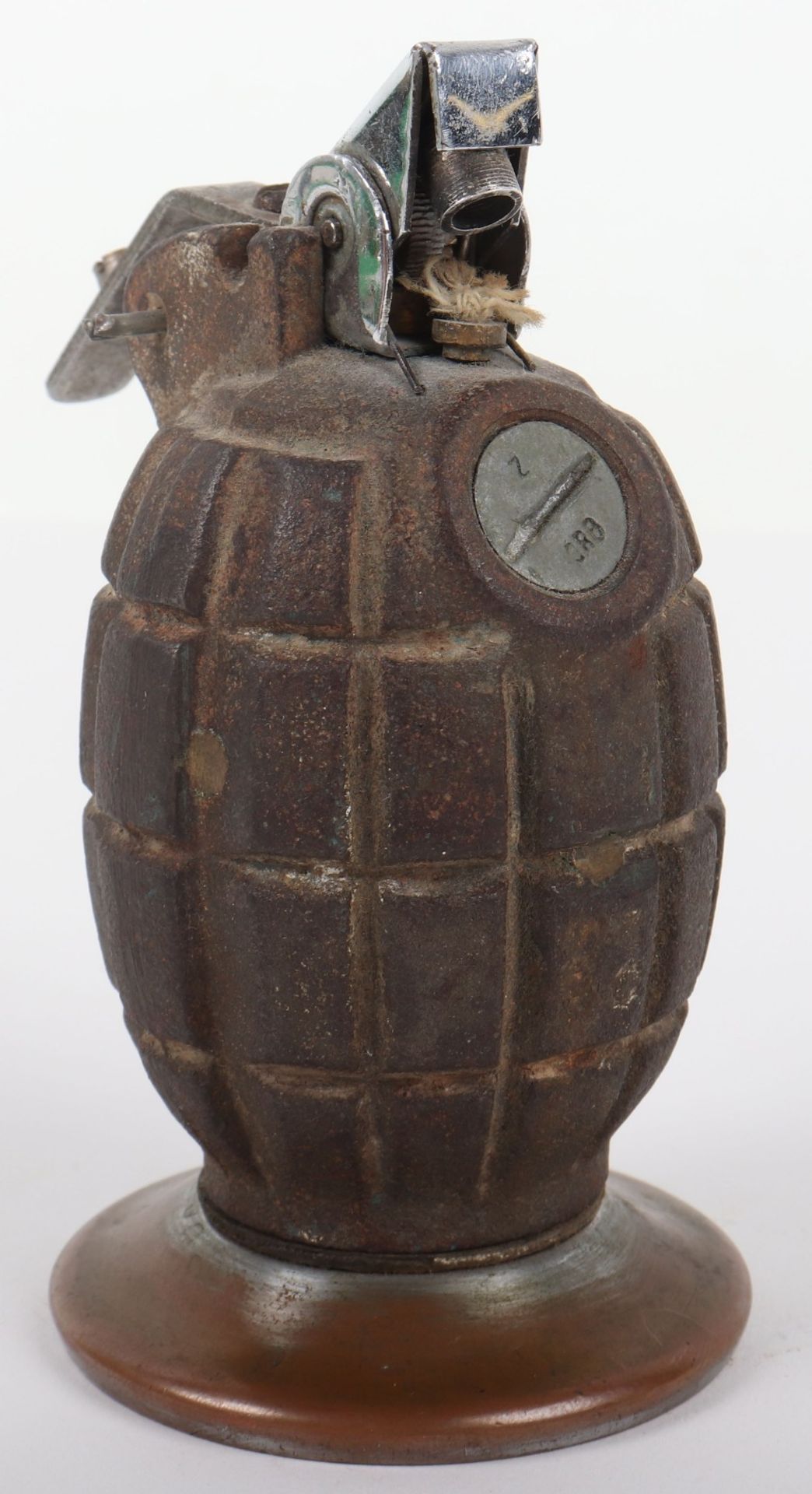 Inert British Mills Grenade Converted to Table Lighter