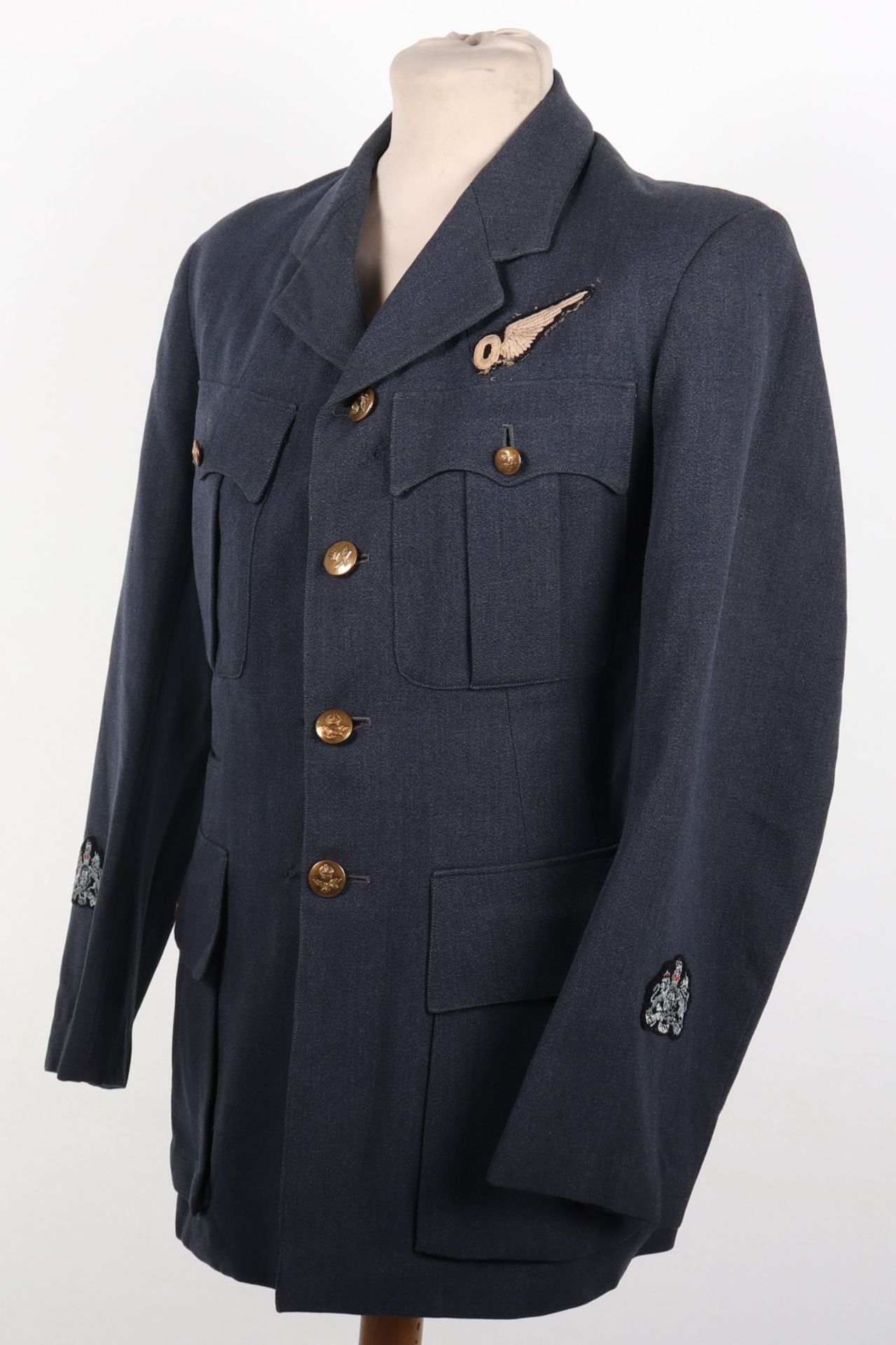 WW2 British Royal Air Force Warrant Officers Observers Service Dress Tunic - Bild 4 aus 9