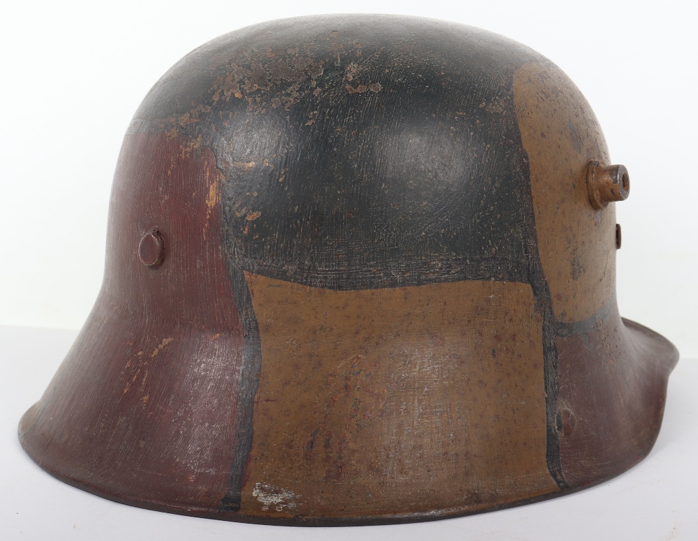 Imperial German M-17 Camouflaged Steel Combat Helmet - Image 3 of 10