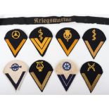 Selection of Kriegsmarine Cloth Insignia