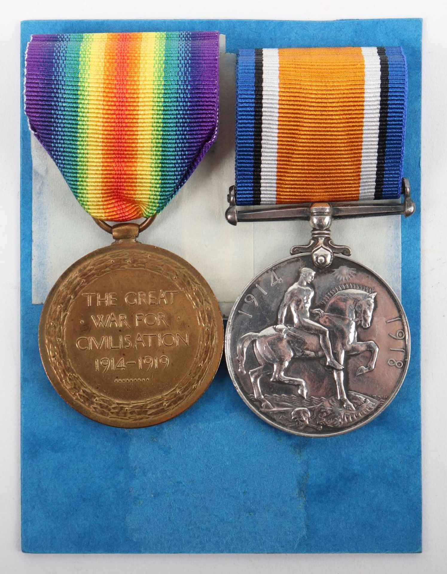 Great War Battle of the Somme Wounded Medal Pair Royal Fusiliers - Bild 4 aus 9