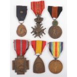 Selection of WW1 Belgium Medals