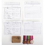 WW2 British Royal Artillery Prisoner of War Medal Group of Three