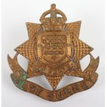 * Victorian East Surrey Regiment Officers Forage Cap Badge