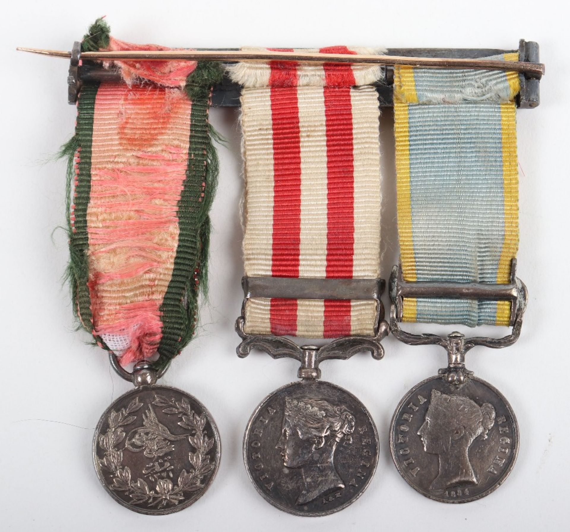 Victorian Crimea and Indian Mutiny Miniature Medal Group of Three - Image 4 of 4