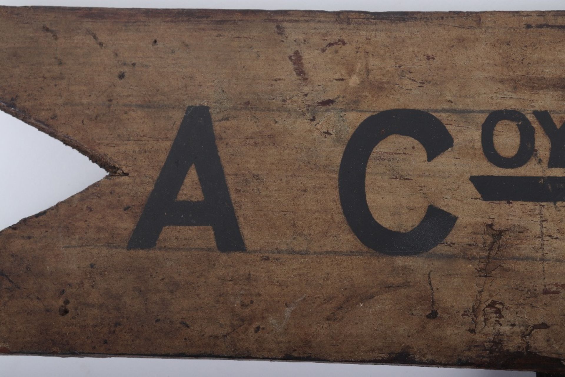 Rare Original WW1 British Trench Sign - Image 2 of 8