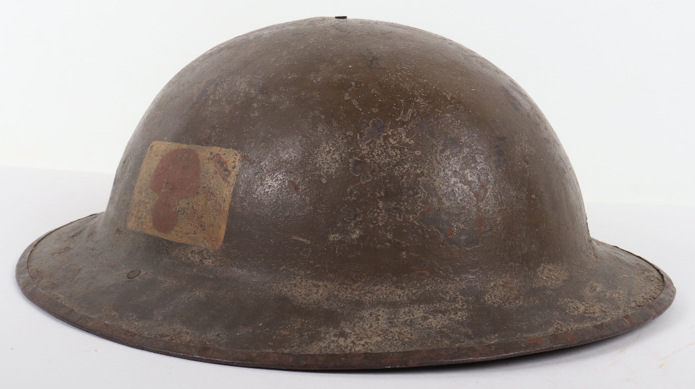 WW1 British Fusilier Marked Steel Combat Helmet - Image 7 of 9