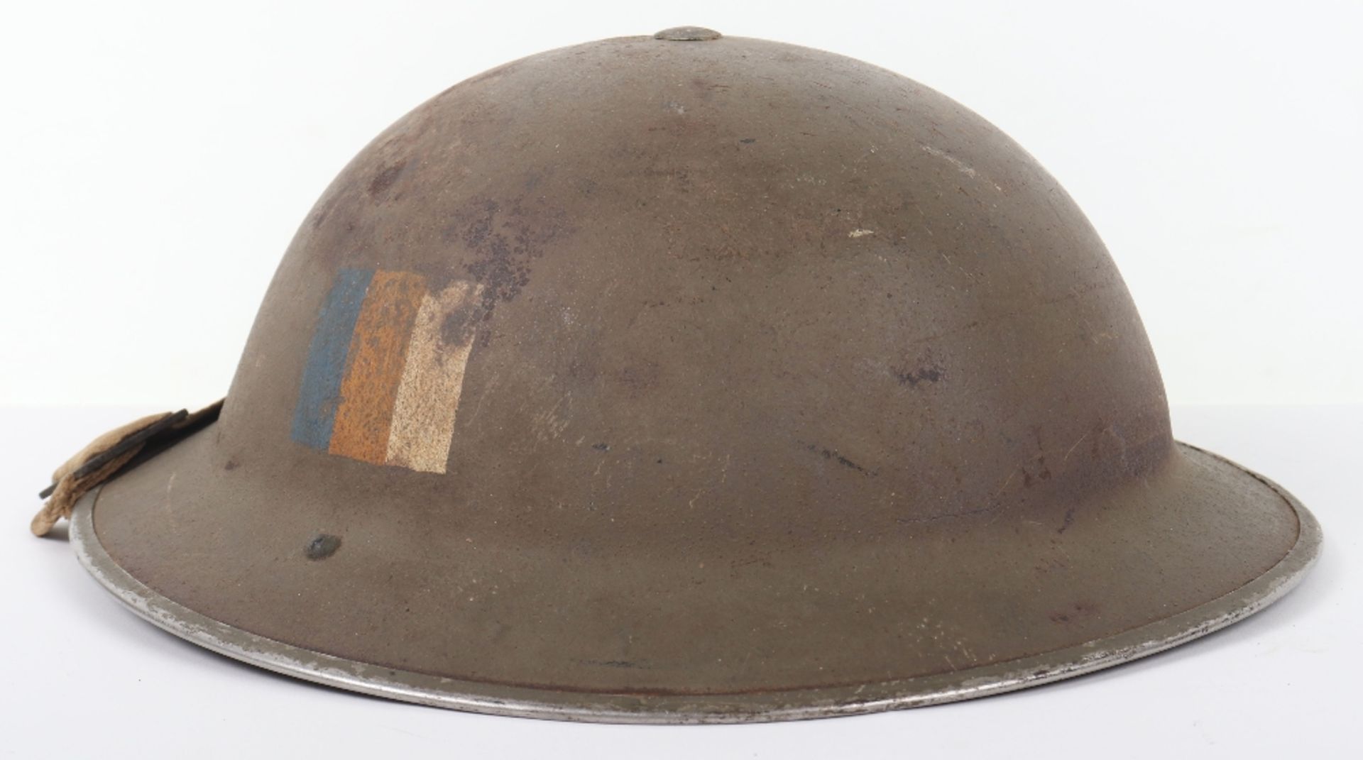 WW2 Royal Army Service Corps Marked Steel Combat Helmet - Bild 4 aus 9