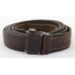 WW2 German Brown Leather K98 Rifle Sling