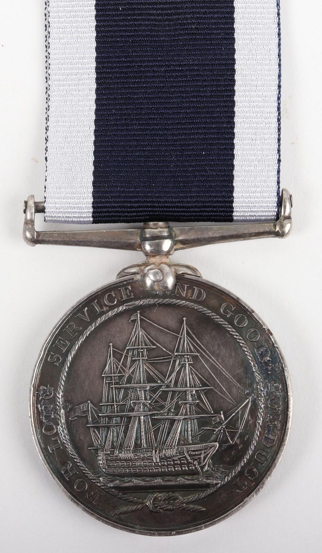 Victorian Naval Long Service Good Conduct Medal HMS Crocodile - Bild 3 aus 3