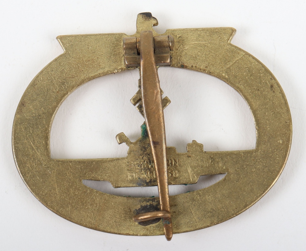 Kriegsmarine U-Boat War Badge by Schwerin Berlin - Image 2 of 6