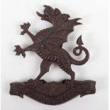 * Scarce 3rd Battalion Monmouthshire Regiment Officers Cap Badge