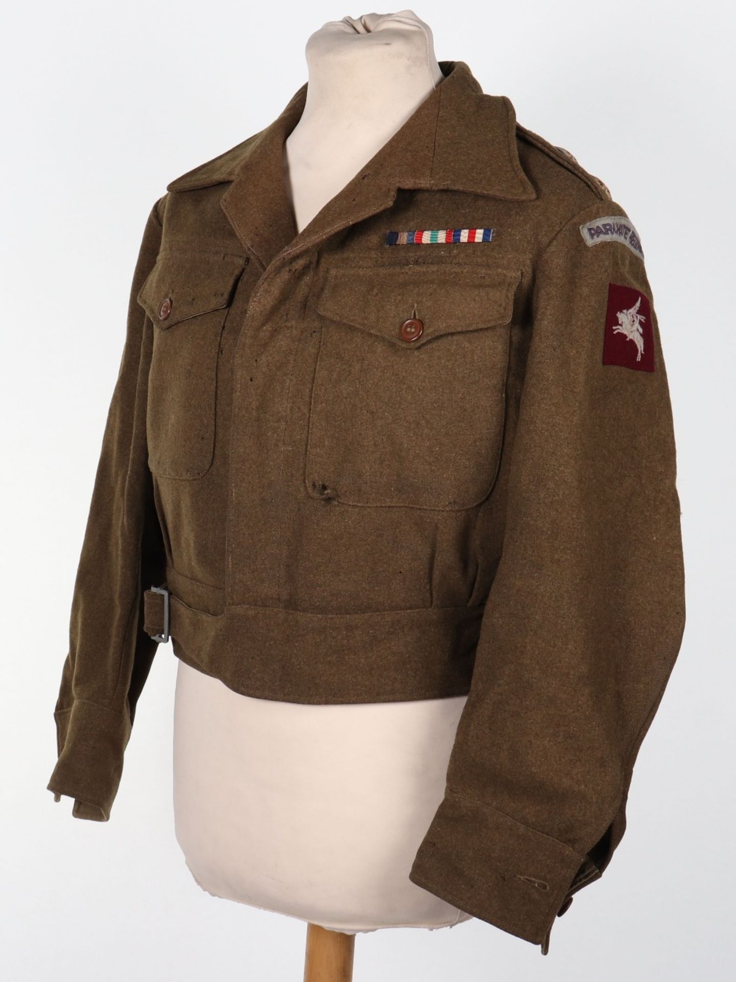 WW2 British Battle Dress Blouse of a Lieutenant in the 6th (Royal Welch) Battalion Parachute Regimen