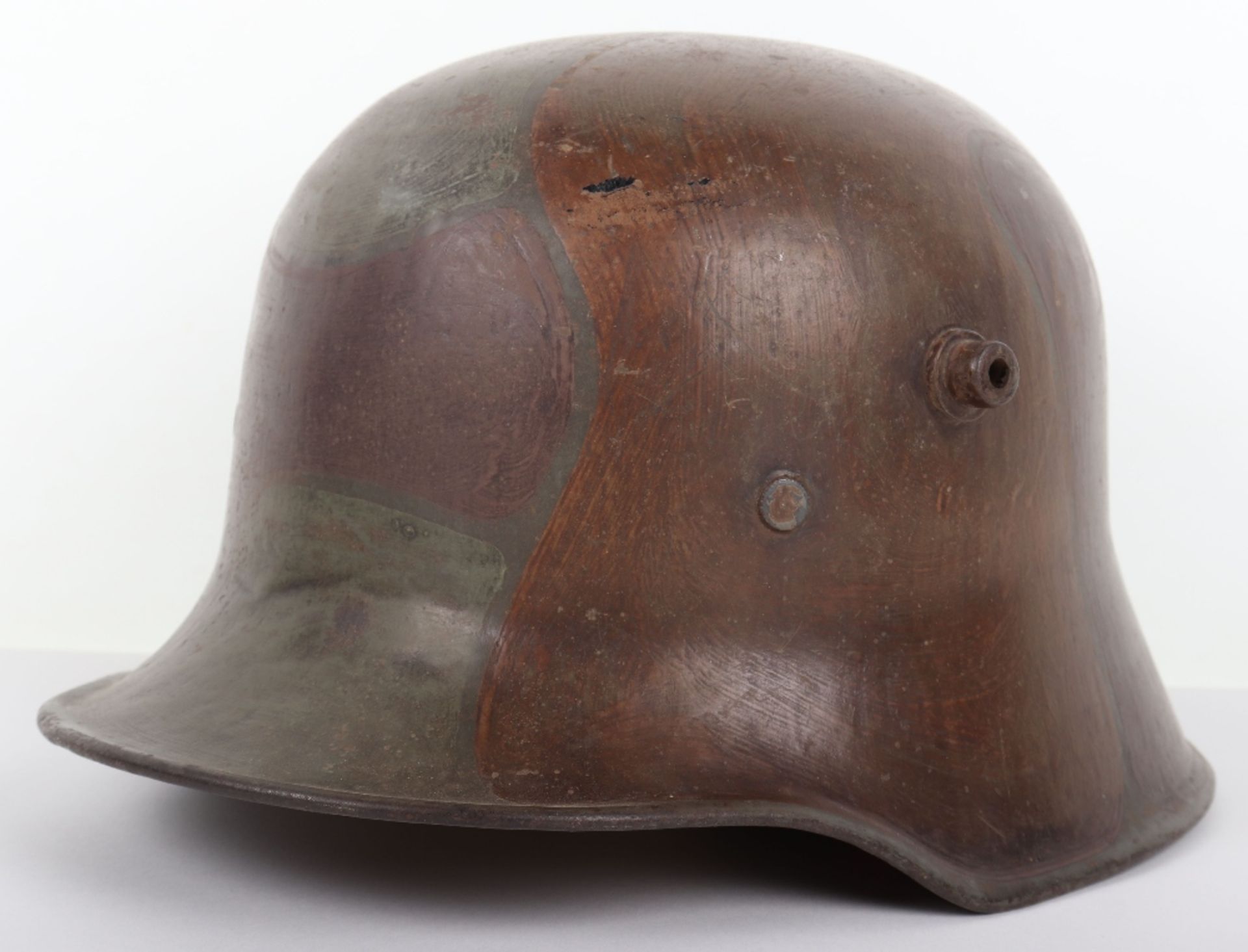Imperial German M-18 Camouflaged Steel Combat Helmet