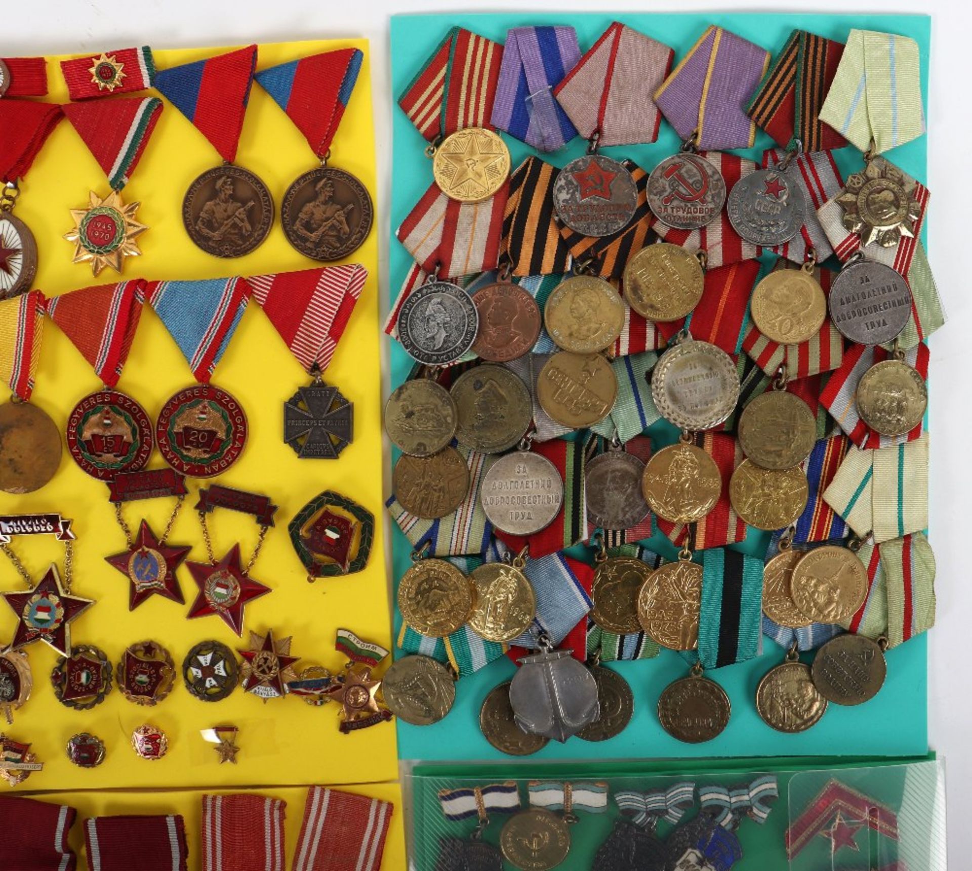 Large Collection of Soviet Russian, Polish Republic & Eastern Bloc Nations Medals and Badges - Image 4 of 9