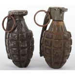 2x Inert American Pineapple Grenades