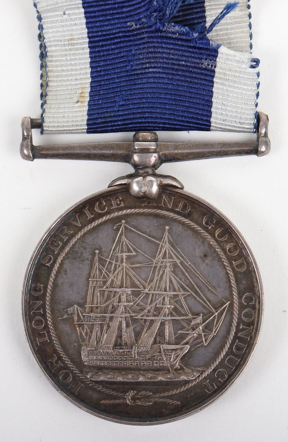 Victorian Naval Long Service Good Conduct Medal HMS Wanderer - Image 3 of 3