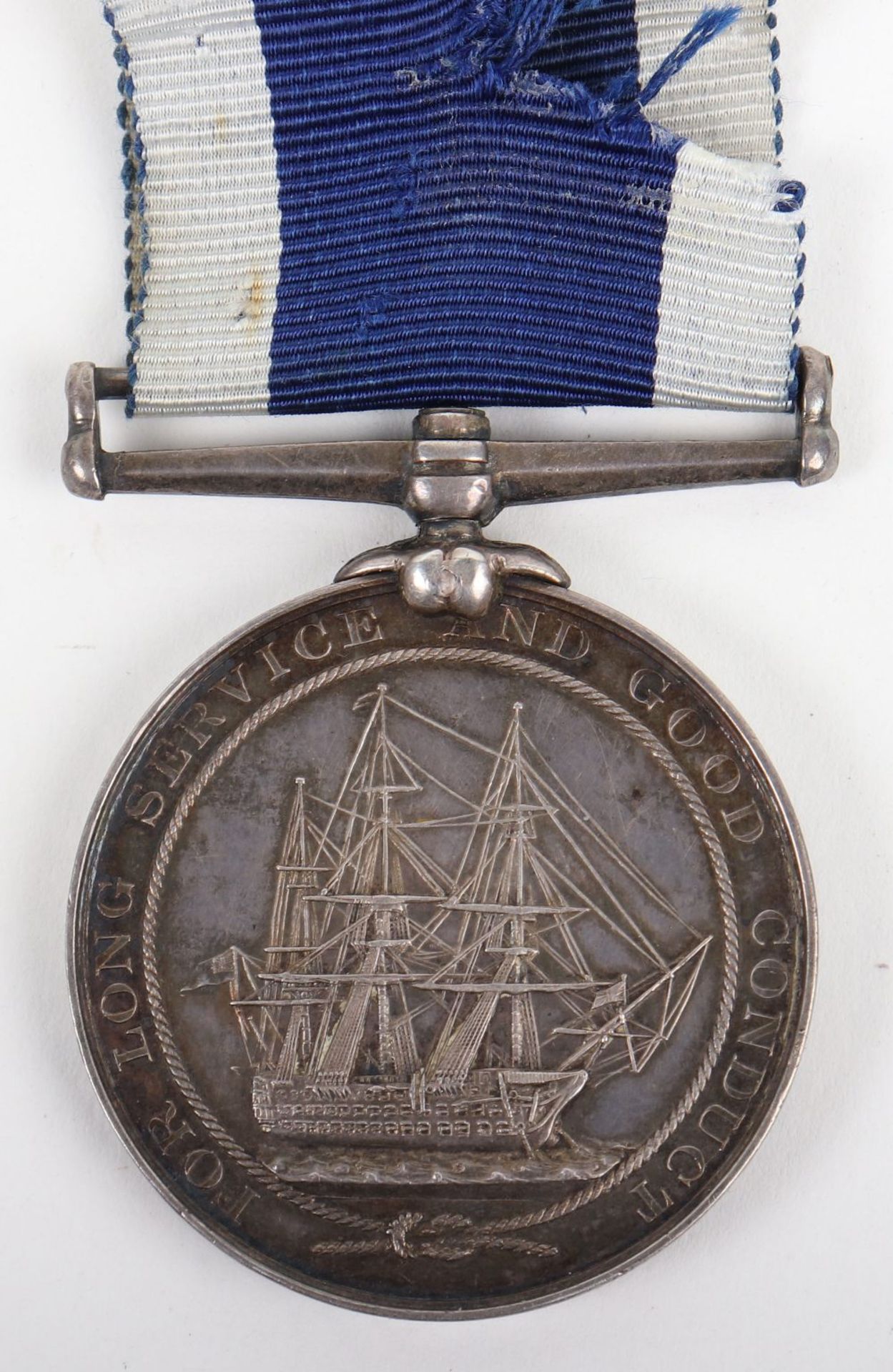 Victorian Naval Long Service Good Conduct Medal HMS Wanderer - Bild 3 aus 3