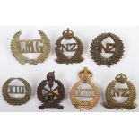 Great War New Zealand Regimental Collar Badges