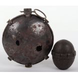 Inert WW1 German 1918 Disc (Turtle) Grenade