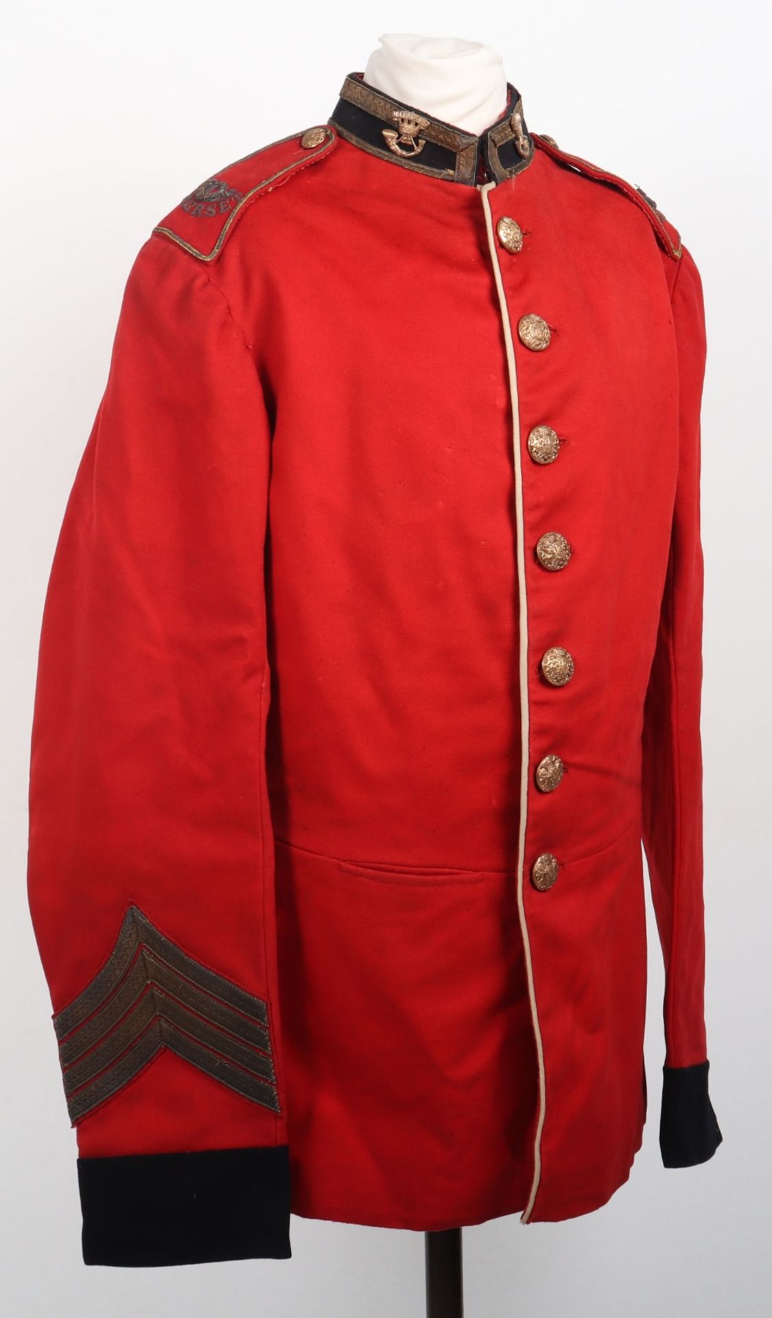 Victorian Somerset Light Infantry Staff Sergeants Tunic and Kit Bag - Bild 7 aus 14