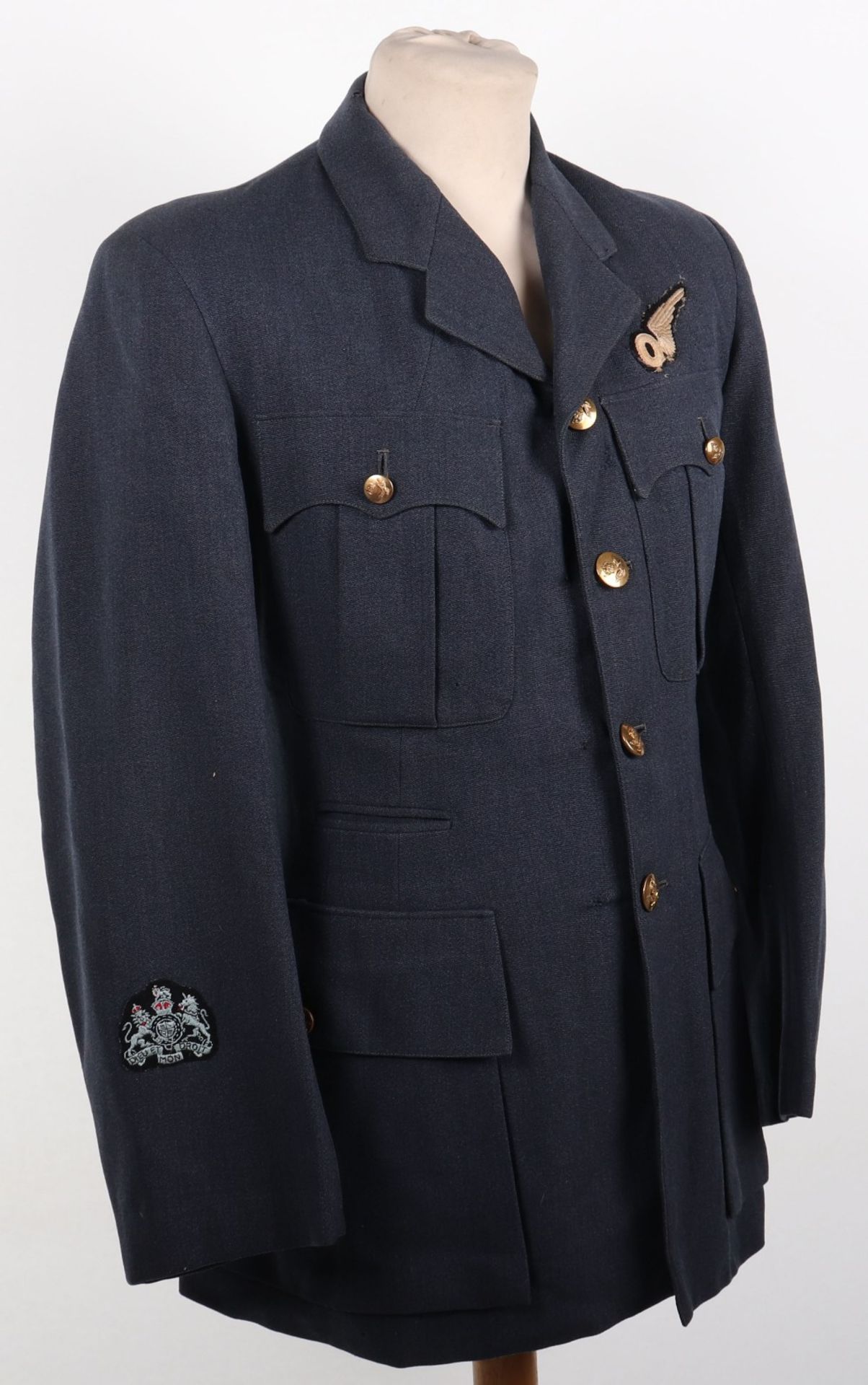 WW2 British Royal Air Force Warrant Officers Observers Service Dress Tunic - Bild 6 aus 9