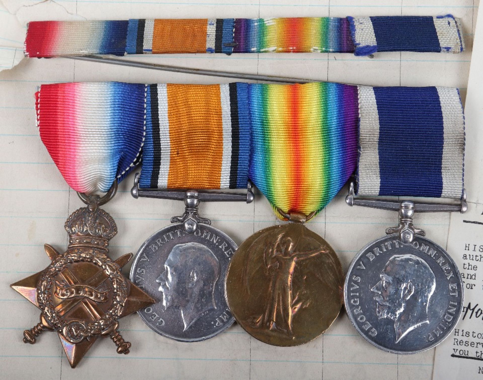 Great War Royal Navy Divers Long Service Good Conduct Medal Group of Four, Serving on HMS Jessamine - Bild 2 aus 11