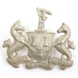 Rare Newcastle Upon Tyne VTC Cap Badge