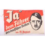 Rare Third Reich Adolf Hitler 1930’s Election Poster