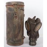 WW2 German Battlefield Recovered Gas Mask Canister