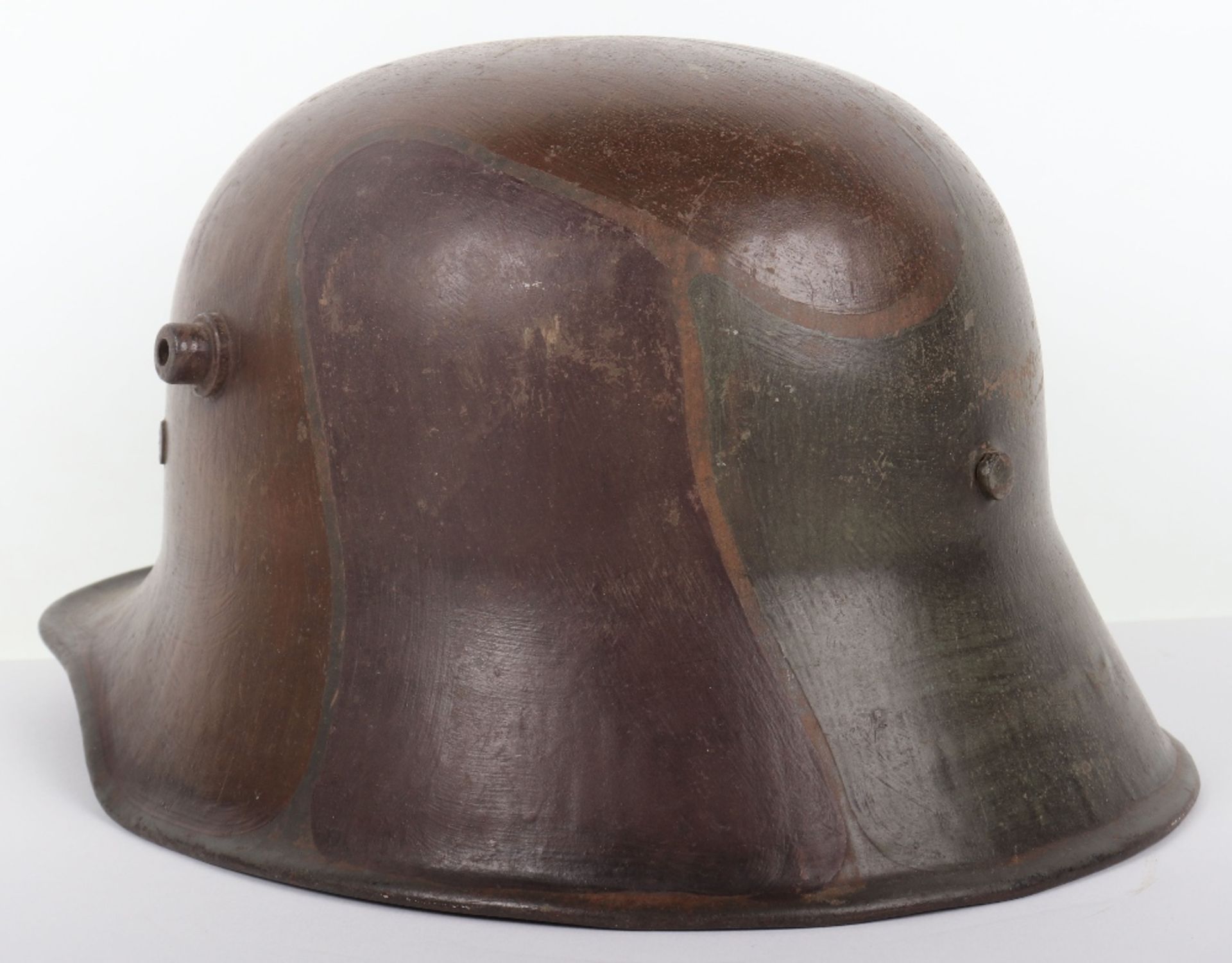 Imperial German M-18 Camouflaged Steel Combat Helmet - Bild 4 aus 9